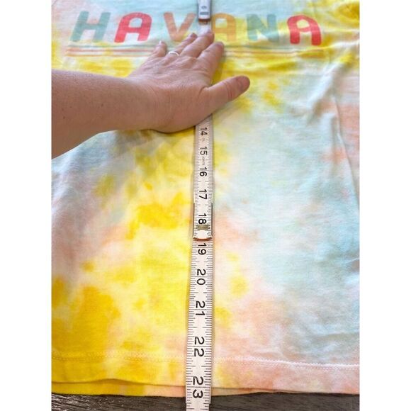 Project Karma Havana Tie Dye Graphic T-Shirt Unisex M Multicolor Retro Beach - Picture 2 of 5